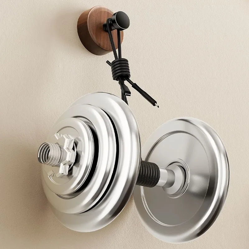 Natural Wood Clothes Hanger Wall Mounted Coat Hook Room Decorative Key Holder Hat Scarf Handbag Storage Hanger Bathroom Rack